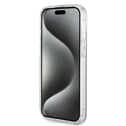 Калъф MagSafe за Apple iPhone 15, Guess, IML Gcube, Черен