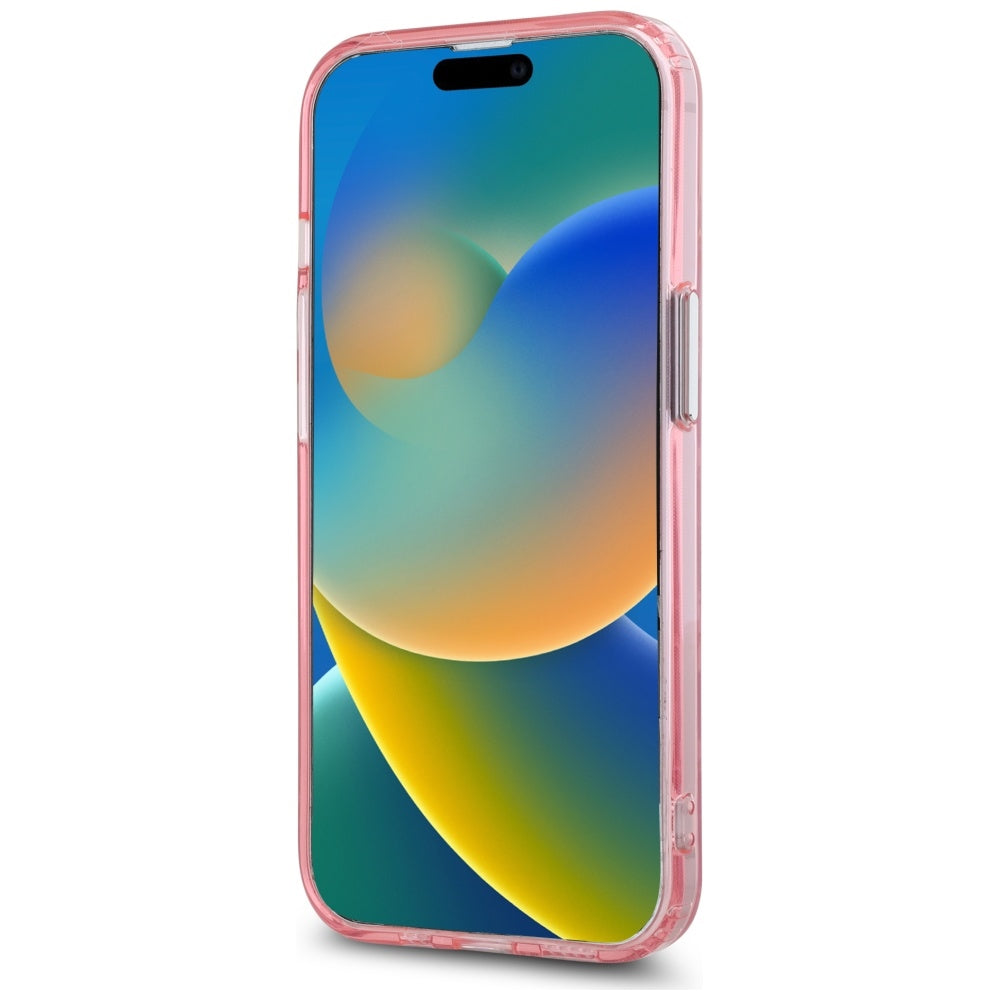 Калъф MagSafe за Apple iPhone 15, Karl Lagerfeld, IML Monogram Karl & Choupette's Heads, Розов