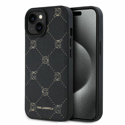 MagSafe Case for Apple iPhone 15, Karl Lagerfeld, Karl's Head, Black