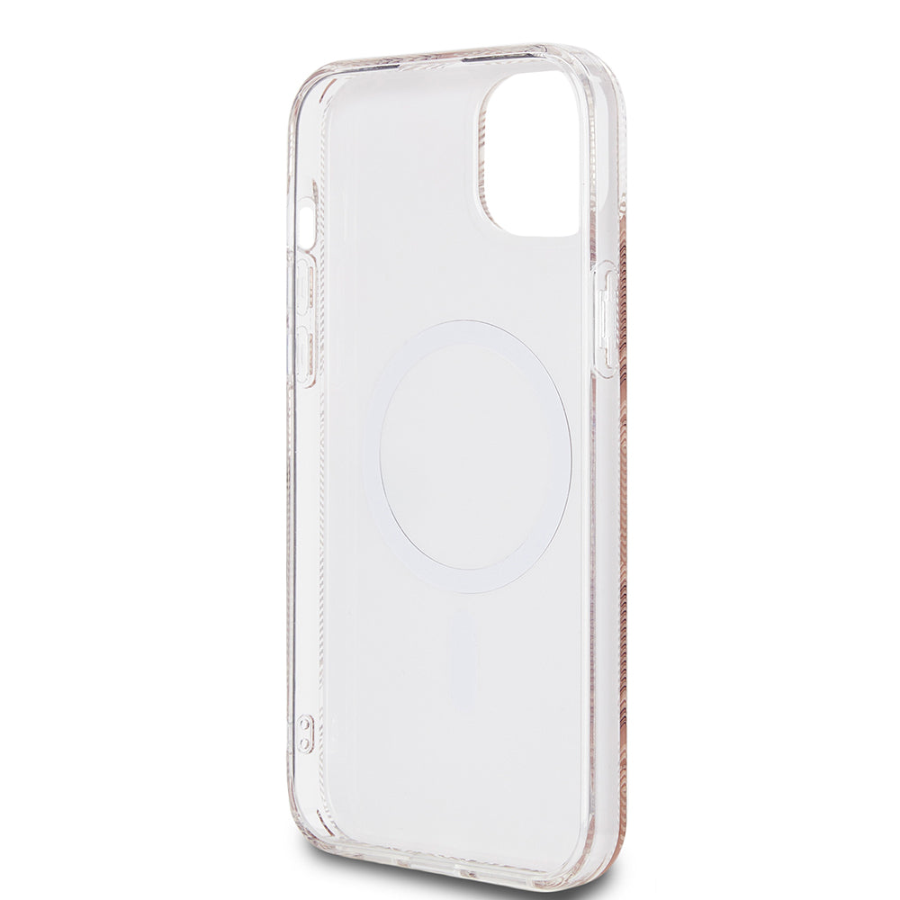 Калъф MagSafe за Apple iPhone 15 Plus, Guess, IML Gcube, Кафяв