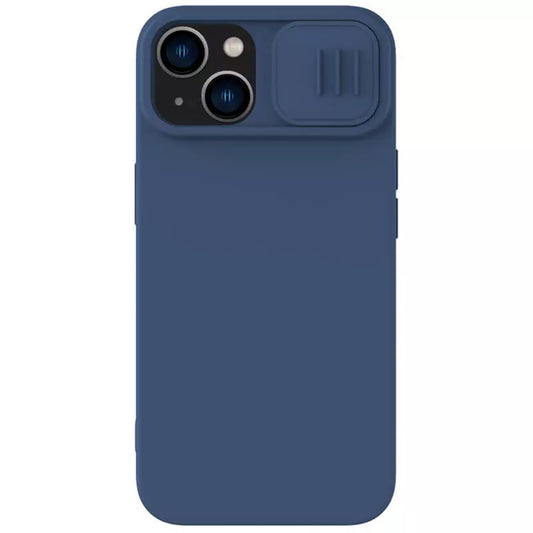 Калъф MagSafe за Apple iPhone 15 Plus, Nillkin, CamShield Silky, Син