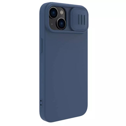 MagSafe Case for Apple iPhone 15 Plus, Nillkin, CamShield Silky, Blue