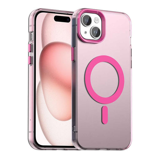 Калъф MagSafe за Apple iPhone 15 Plus, Techsuit, CandyCase, розов