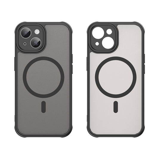 Калъф MagSafe за Apple iPhone 15 Plus, Techsuit, HaloFrost II, Черен