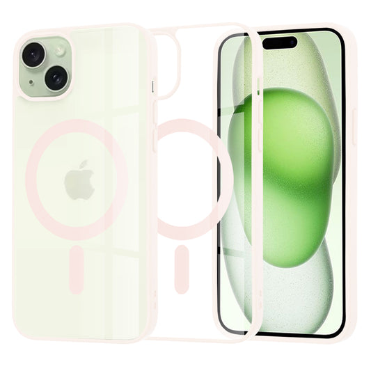 Калъф MagSafe за Apple iPhone 15 Plus, Techsuit, Pro, Розов