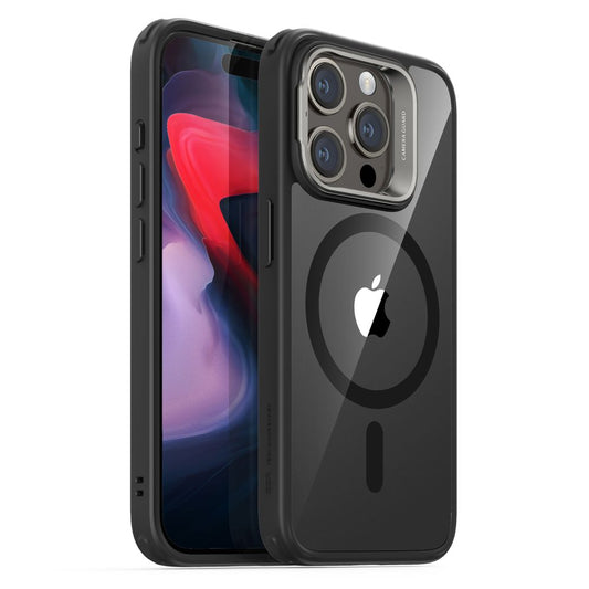 Калъф MagSafe за Apple iPhone 15 Pro, ESR, Classic Hybrid Kickstand, Прозрачен черен