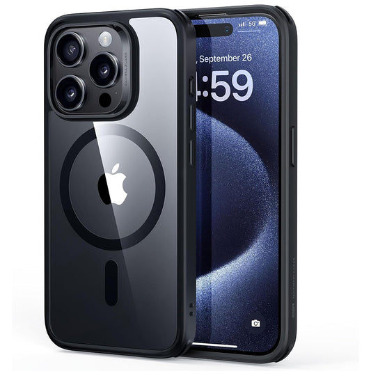 Калъф MagSafe за Apple iPhone 15 Pro, ESR, Classic Hybrid, Черен прозрачен