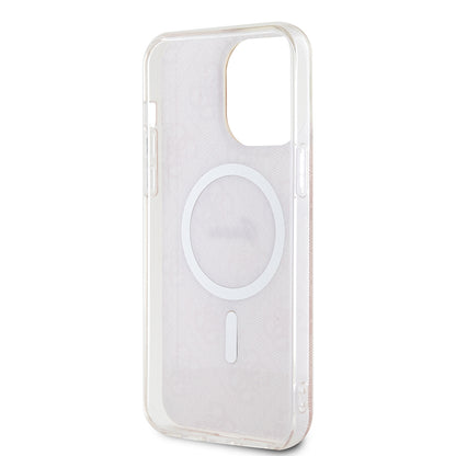 Калъф MagSafe за Apple iPhone 15 Pro, Guess, IML 4G, Розов