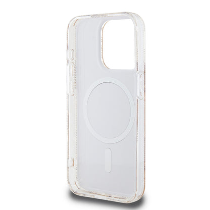 Калъф MagSafe за Apple iPhone 15 Pro, Guess, IML Gcube, Кафяв