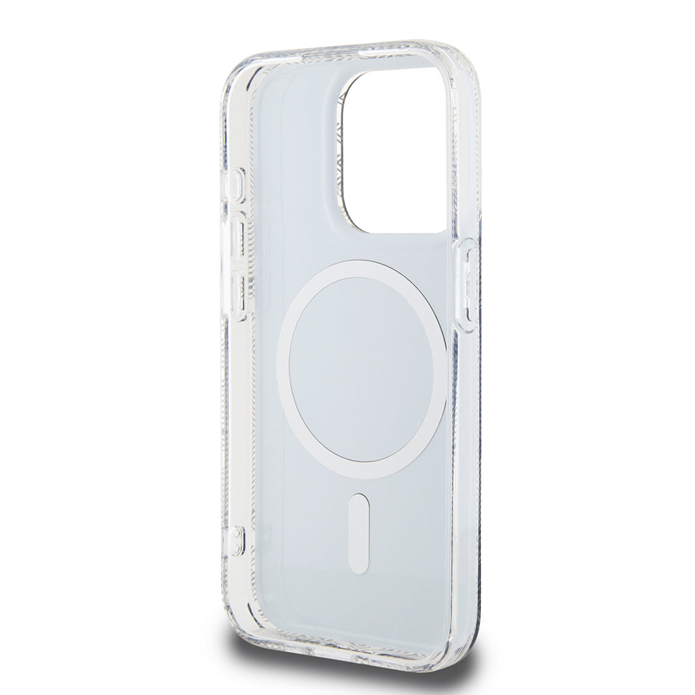 Калъф MagSafe за Apple iPhone 15 Pro, Guess, IML Gcube, Черен