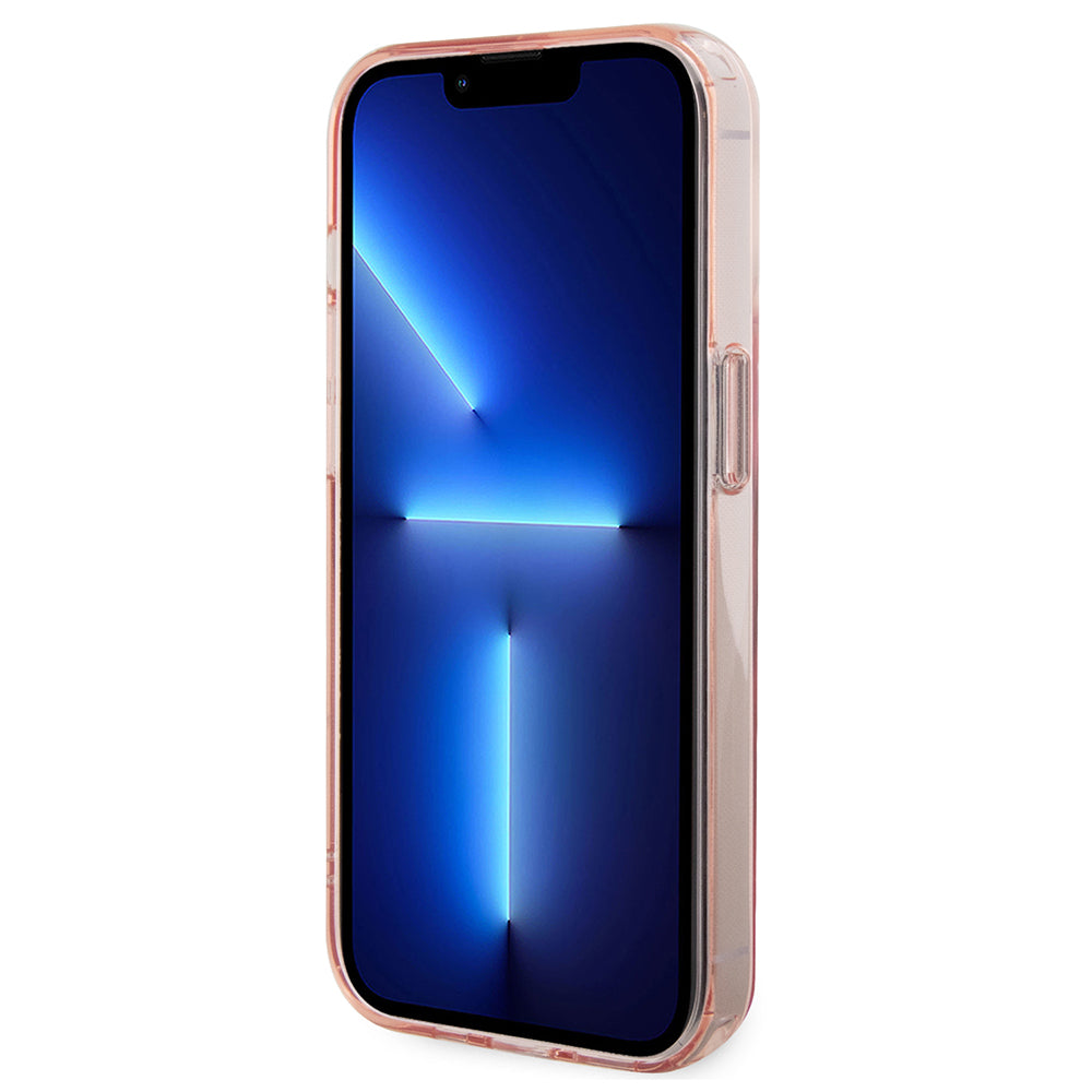 Калъф MagSafe за Apple iPhone 15 Pro, Karl Lagerfeld, Ring Stand Choupette's Head, Розов