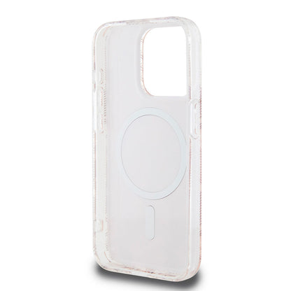 Калъф MagSafe за Apple iPhone 15 Pro Max, Guess, IML Gcube, Розов