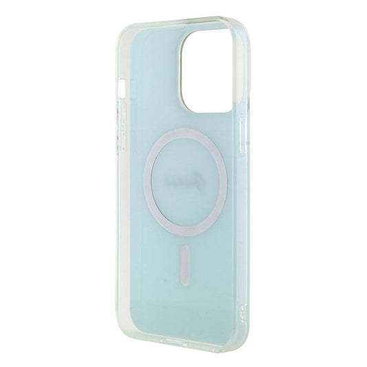 Калъф MagSafe за Apple iPhone 15 Pro Max, Guess, IML Iridescent, Тюркоаз