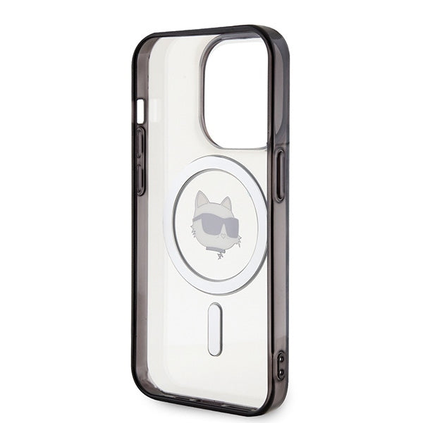 Калъф MagSafe за Apple iPhone 15 Pro Max, Karl Lagerfeld, IML Choupette's Head, Прозрачен