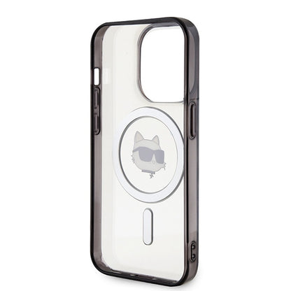 Калъф MagSafe за Apple iPhone 15 Pro Max, Karl Lagerfeld, IML Choupette's Head, Прозрачен