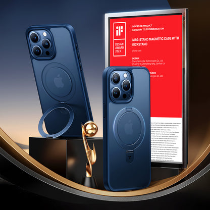 Калъф MagSafe за Apple iPhone 15 Pro Max, Torras, Ostand, Тъмносин