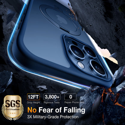 Калъф MagSafe за Apple iPhone 15 Pro Max, Torras, Ostand, Тъмносин