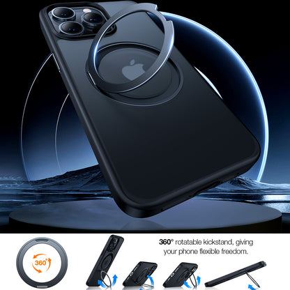 Калъф MagSafe за Apple iPhone 15 Pro Max, Torras, Ostand Pro, Черен