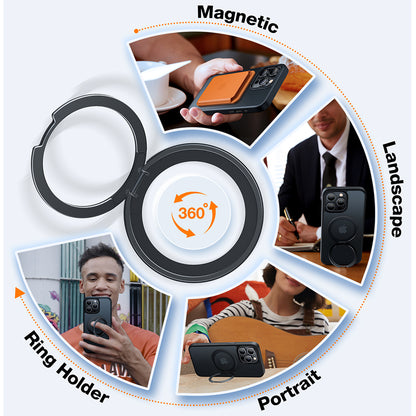 Калъф MagSafe за Apple iPhone 15 Pro Max, Torras, Ostand Pro, Черен