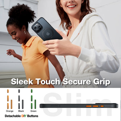 Калъф MagSafe за Apple iPhone 15 Pro Max, Torras, Ostand Pro, Черен