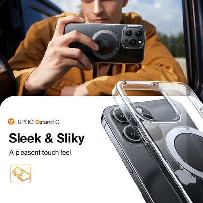 Калъф MagSafe за Apple iPhone 15 Pro Max, Torras, Ostand, Прозрачен