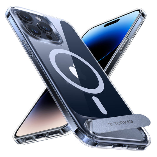 Калъф MagSafe за Apple iPhone 15 Pro Max, Torras, Pstand, Прозрачен