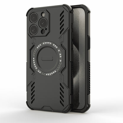 Калъф MagSafe за Apple iPhone 15 Pro, Techsuit, ArmorMag, Черен