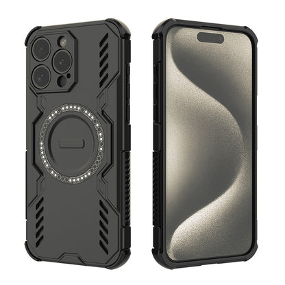 Калъф MagSafe за Apple iPhone 15 Pro, Techsuit, ArmorMag, Черен