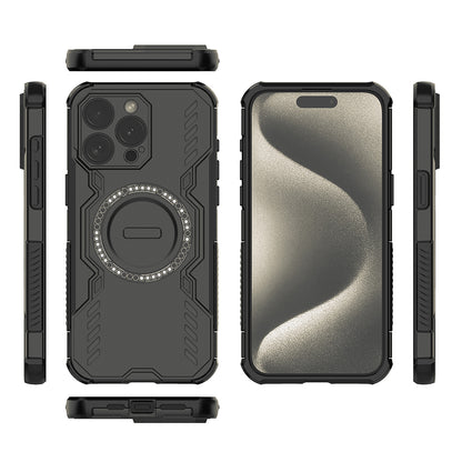 Калъф MagSafe за Apple iPhone 15 Pro, Techsuit, ArmorMag, Черен