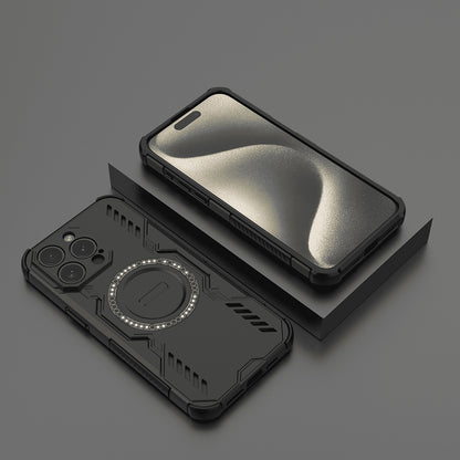 Калъф MagSafe за Apple iPhone 15 Pro, Techsuit, ArmorMag, Черен