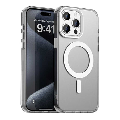 Калъф MagSafe за Apple iPhone 15 Pro, Techsuit, CandyCase, Бял