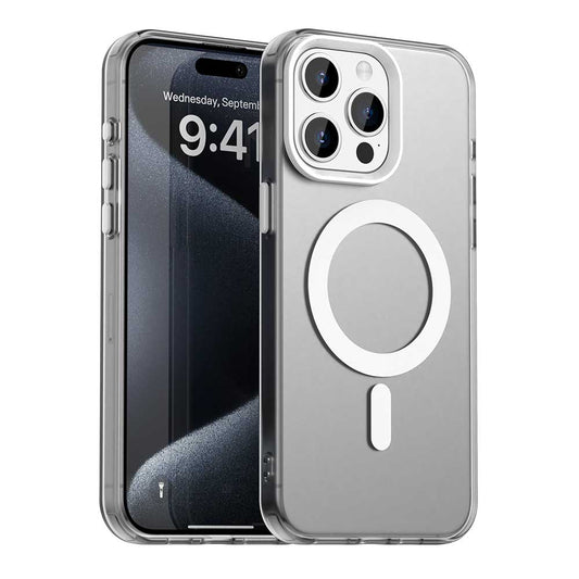 Калъф MagSafe за Apple iPhone 15 Pro, Techsuit, CandyCase, Бял