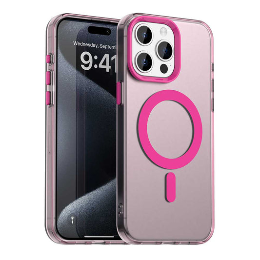 Калъф MagSafe за Apple iPhone 15 Pro, Techsuit, CandyCase, Розов