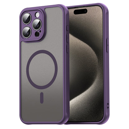 MagSafe Case for Apple iPhone 15 Pro, Techsuit, HaloFrost II, Purple