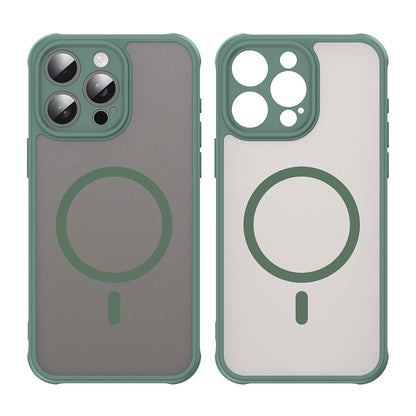 MagSafe Case for Apple iPhone 15 Pro, Techsuit, HaloFrost II, Green