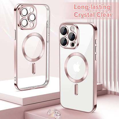 MagSafe Case for Apple iPhone 15 Pro, Techsuit, Luxury Crystal, Pink
