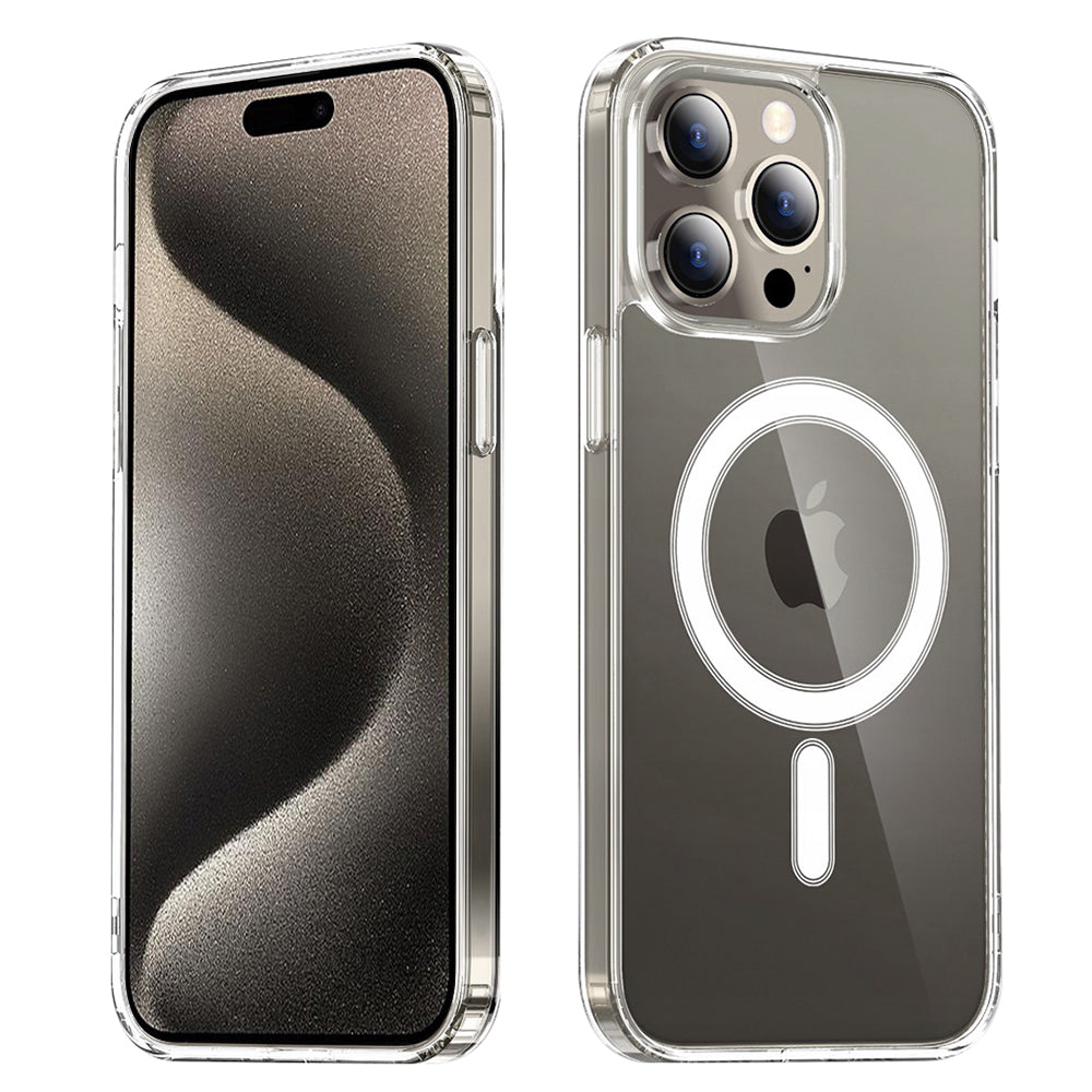 Калъф MagSafe за Apple iPhone 15 Pro, Techsuit, Pro, Прозрачен