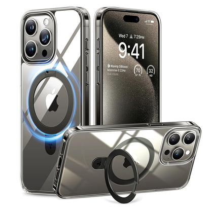 Калъф MagSafe за Apple iPhone 15 Pro, Torras, Ostand, Прозрачен