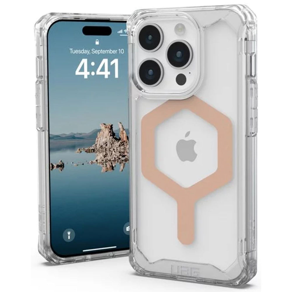 Калъф MagSafe за Apple iPhone 15 Pro, Urban Armor Gear, Plyo, Розово злато