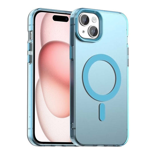 Калъф MagSafe за Apple iPhone 15, Techsuit, CandyCase, Син