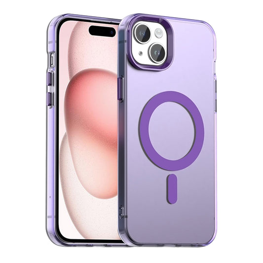 Калъф MagSafe за Apple iPhone 15, Techsuit, CandyCase, Лилав