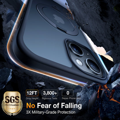 Калъф MagSafe за Apple iPhone 15, Torras, Ostand, Черен