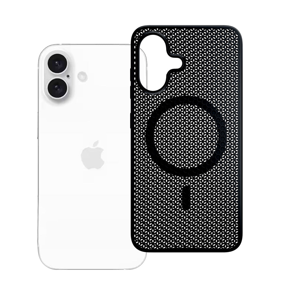 MagSafe калъф за Apple iPhone 16, 3MK, COOLing, Черен