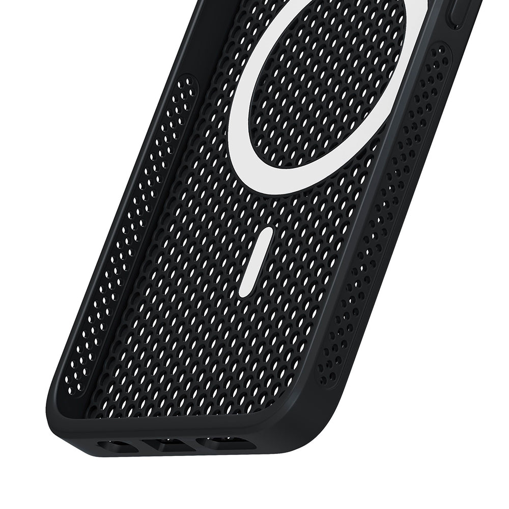 MagSafe калъф за Apple iPhone 16, 3MK, COOLing, Черен