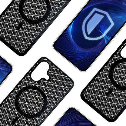 MagSafe калъф за Apple iPhone 16, 3MK, COOLing, Черен