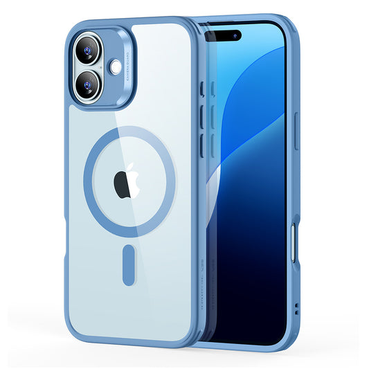 Калъф MagSafe за Apple iPhone 16, ESR, Classic Hybrid, Прозрачно син