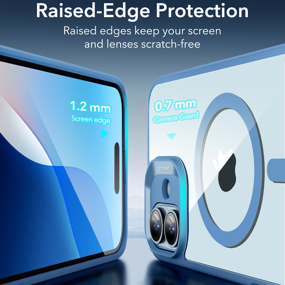 MagSafe Case for Apple iPhone 16, ESR, Classic Hybrid, Transparent Blue