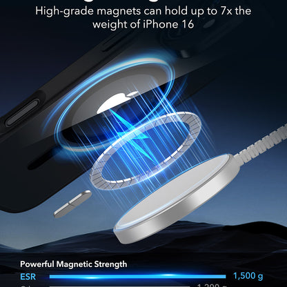 Калъф MagSafe за Apple iPhone 16, ESR, Classic Hybrid, Прозрачно черен
