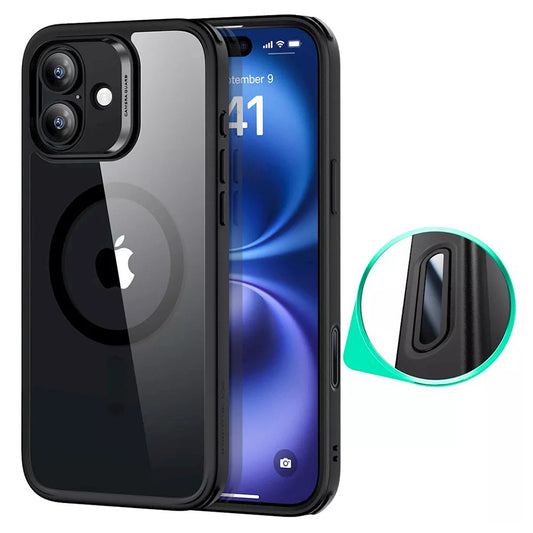 Калъф MagSafe за Apple iPhone 16, ESR, Classic Hybrid Slide, Прозрачно черен