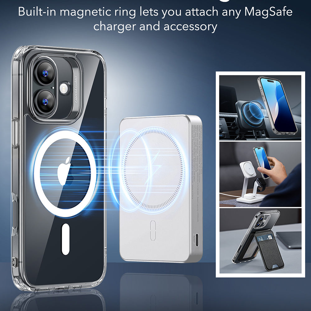 Калъф MagSafe за Apple iPhone 16, ESR, Classic Hybrid, Прозрачен